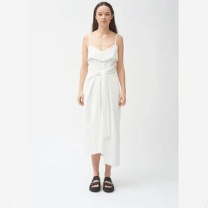 COLOVOS | White Sleeveless Midi Dress Sz 2